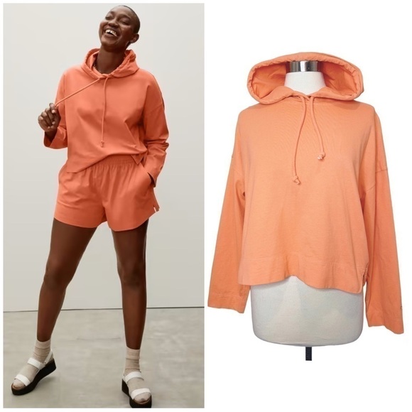 EVERLANE The Retro Jersey Hoodie size L - Picture 1 of 8